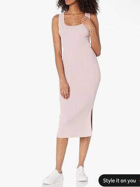 The Drop Women’s Yasmin Midi Dress in Blush Pink